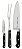 JOGO FACAS INOX 3PC CENTURY PRE - Imagem 1