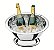 BALDE ACO INOX P/GARRAFA C/GRELHA - Imagem 1