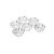 CJ 6 BOLWS DE CRISTAL BAMBOO 11,5X3X5,2CM - Imagem 1