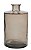 GARRAFA DE VIDRO DECORATIVA 600ML 16CM MARROM - Imagem 1