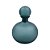 GARRAFA DECORATIVA DE VIDRO FOSCA AZUL - Imagem 1
