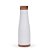 GARRAFA AÇO INOX TAMPA MADEIRA BRANCA GA6300 - Imagem 1