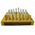 JOGO XADREZ MADEIRA DELUXE AMARELO 25 X 25 X 3,3 CM - Imagem 1