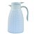 GARRAFA TERMICA REVESTIDA RATTAN PLASTICO 1L 18X14X26 BRANCA - Imagem 1