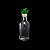 GARRAFA AZEITE VIDRO TRANSPARENTE C/TAMPA PLÁSTICO VER 200ml - Imagem 3