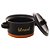 MINI CAÇAROLA CERÂMICA BLESSED PRETO MATT/LARANJA 13x6cm - Imagem 4