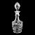 GARRAFA P/LICOR DE VIDRO DIAMANTE 1l - Imagem 2