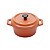 MINI CAÇAROLA DE PORCELANA BLACK LID LARANJA 12,7cm - Imagem 2