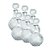 CJ. DE GARRAFAS DE VIDRO TRANSPARENTE - 6 PCS - Imagem 1