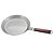 PANELA PARA GRELHAR EASY GRILL EM ACO INOX COM CABO DE MADEIRA D30CM - Imagem 1