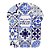 DESCANSO PANELA DECORATIVO AZULEJO CERAMICA 25X20 COR AZUL - Imagem 1