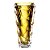 VASO CASABLANCA EM CRISTAL ECOLOGICO L13,5XP13,5XA30,5CM  COR AMBAR - Imagem 1