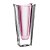 VASO OKINAWA EM CRISTAL ECOLOGICO L12,5XP7XA25,5CM COR VIOLETA - Imagem 1