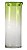 VASO DE VIDRO 38CM VERDE PARATY - Imagem 1