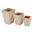 CJ. DE VASOS VIETNAMITA BEGE COM 03 PCS - Imagem 1