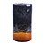 MURANO VASO BICOLOR EM VIDRO L16XP16XA29CM COR PRETO - Imagem 1