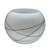 VASO DE VIDRO 15X19CM BRANCA - Imagem 1
