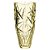VASO PINWHEEL EM CRISTAL ECOLOGICO D12,5XA25CM COR AMBAR - Imagem 1