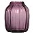 VASO DE VIDRO 20CM LILAS UBATUBA - Imagem 1