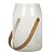 VASO MARAGOGI EM VIDRO COM ALCA DE BAMBU 24CM TRANSPARENTE - Imagem 1