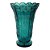 VASO VERSAILLES EM CRISTAL ECOLOGICO D19XA30CM COR VERDE ESMERALDA - Imagem 1