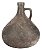 VASO DE VIDRO PAMPLONA COM ALCA 18CM MARROM METALICO - Imagem 1