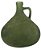 VASO DE VIDRO PAMPLONA COM ALÇA 18CM VERDE METÁLICO - Imagem 1