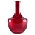VASO DE VIDRO VERMELHO 25CM X 16CM - Imagem 1