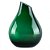 VASO DE VIDRO VERDE 17CM X 12,5CM - Imagem 1