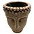 VASO DE RESINA MARROM COM FORMATO DE BUDHA 28CM X 27CM X 33, - Imagem 1