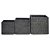 CONJ. DE VASOS DE RESINA CINZA - 3PCS G:44CM X 44CM X 42,5CM - Imagem 1
