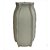 VASO DE RESINA CINZA COM DETALHES DE PRESPONTO 13CM X 13CM X - Imagem 1