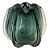 VASO DE VIDRO VERDE - MURANO 24,5CM X 24,5CM X 22CM - Imagem 1