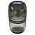 VASO DE VIDRO TRANSPARENTE FUME 15CM X 15CM X 27CM - Imagem 1