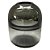 VASO DE VIDRO TRANSPARENTE FUME 13,5CM X 13,5CM X 17CM - Imagem 1
