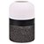 VASO DE VIDRO CINZA, PRETO E BRANCO 10CM X 10CM X 16CM - Imagem 1