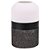 VASO DE VIDRO CINZA, PRETO E BRANCO 14CM X 14CM X 20CM - Imagem 1