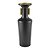 VASO DE CERAMICA PRETO FOSCO E DOURADO - Imagem 1
