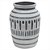 VASO DE CERAMICA CINZA COM DETALHES ETNICOS 18,5CM X 18,5CM - Imagem 1
