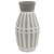 VASO DE CERAMICA CINZA COM DETALHES ETNICOS 16,5CM X 16,5CM - Imagem 1