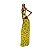 FIGURA DE RESINA- ROUPA FLORIDA AMARELA 26 CM - Imagem 1