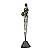FIGURA DE RESINA PRETO E PRATA- AFRICANA- 41 CM - Imagem 1