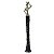 FIGURA DE RESINA PRATA- AFRICANA- 44 CM - Imagem 1