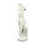 FIGURA DECORATIVA RESINA DAMA BRANCA 10x8x30cm - Imagem 2
