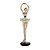 FIGURA DECORATIVA RESINA BAILARINA ROSÉ GOLD 8x8x30cm - Imagem 1