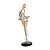 FIGURA DECORATIVA RESINA BAILARINA ROSÉ GOLD 9x9x27cm - Imagem 4