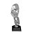 FIGURA DECORATIVA METAL PRATEADA 12x11x31cm - Imagem 8
