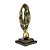 FIGURA DECORATIVA METAL PRETA 11x28cm - Imagem 3