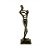 FIGURA DECORATIVA METAL DOURADA 11x38cm - Imagem 1