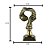 FIGURA DECORATIVA METAL PRETA 12x22cm - Imagem 6